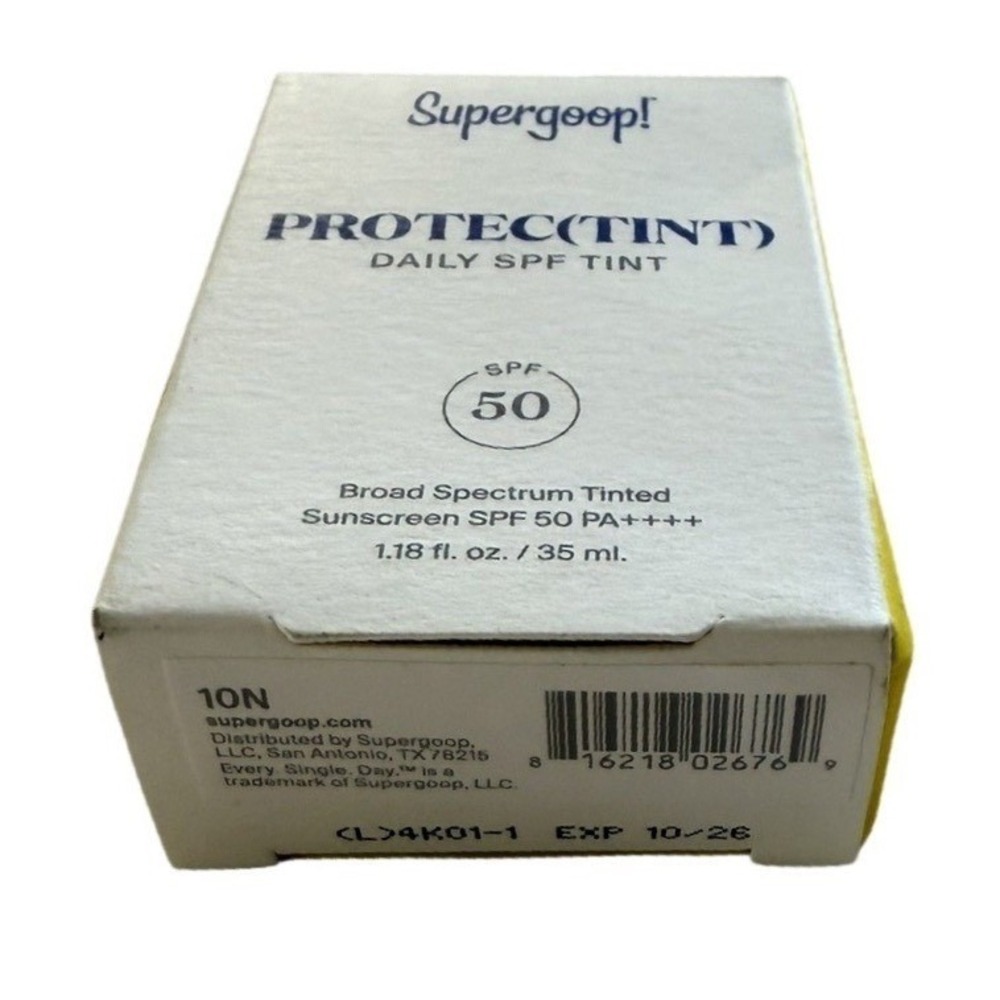 BNIB Supergoop Protec(tint) Daily Skin Tint SPF 50 - # 1ON 35ml exp 10/26 - Picture 5 of 8